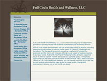 Tablet Screenshot of fullcirclehealth-wellness.com